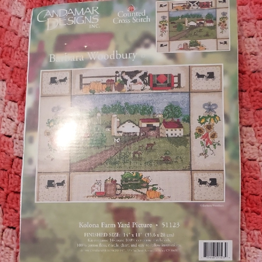 Candamar Designs Kolona Farm Yard Cross Stitch Kit